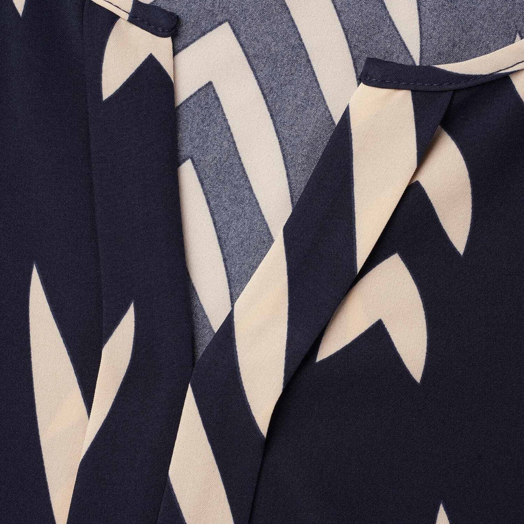 Acethetiq's | Women’s Geometric Ruffled Shirred Blouse