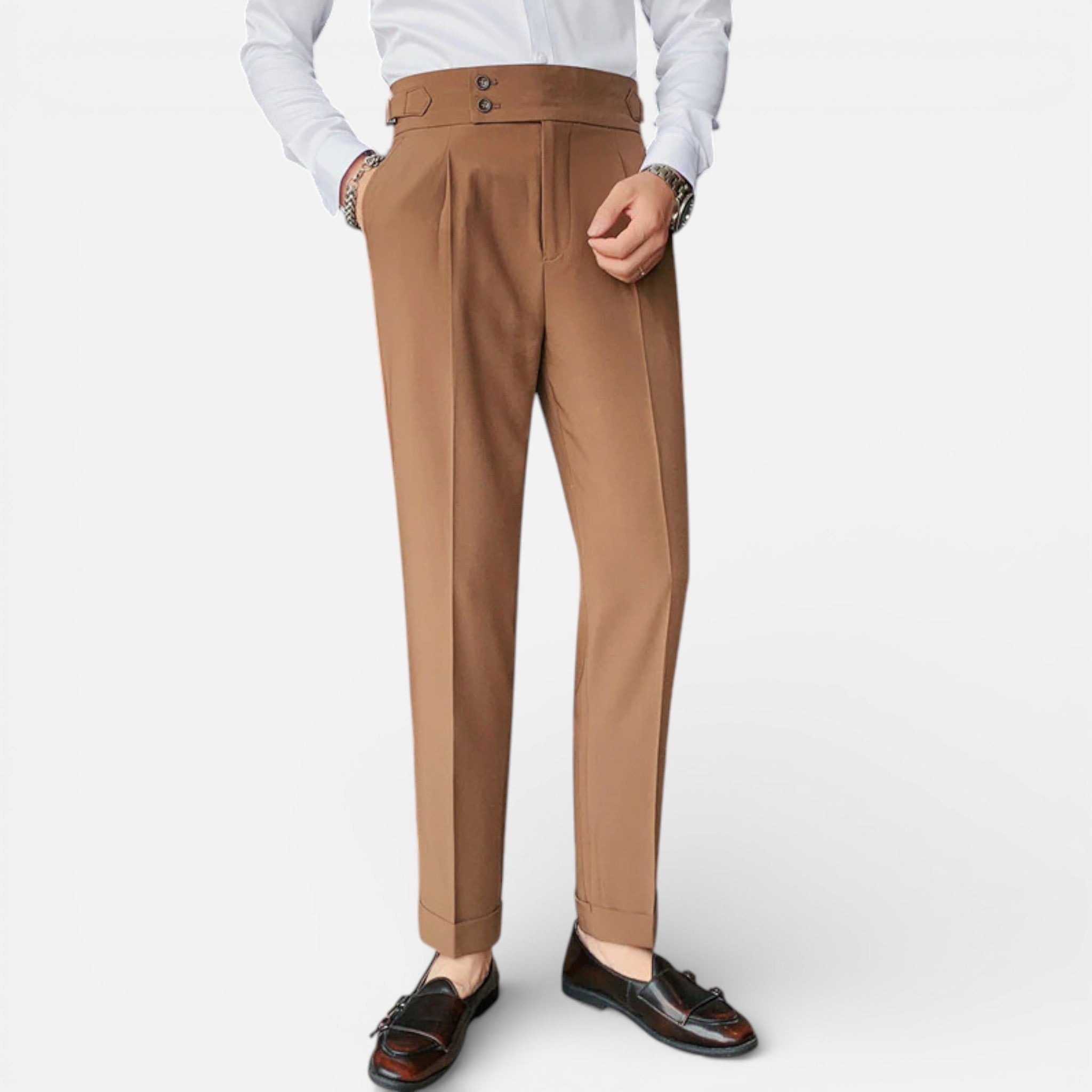 Acethetiq's | Men’s Tailored Slim Trousers Classic Workwear