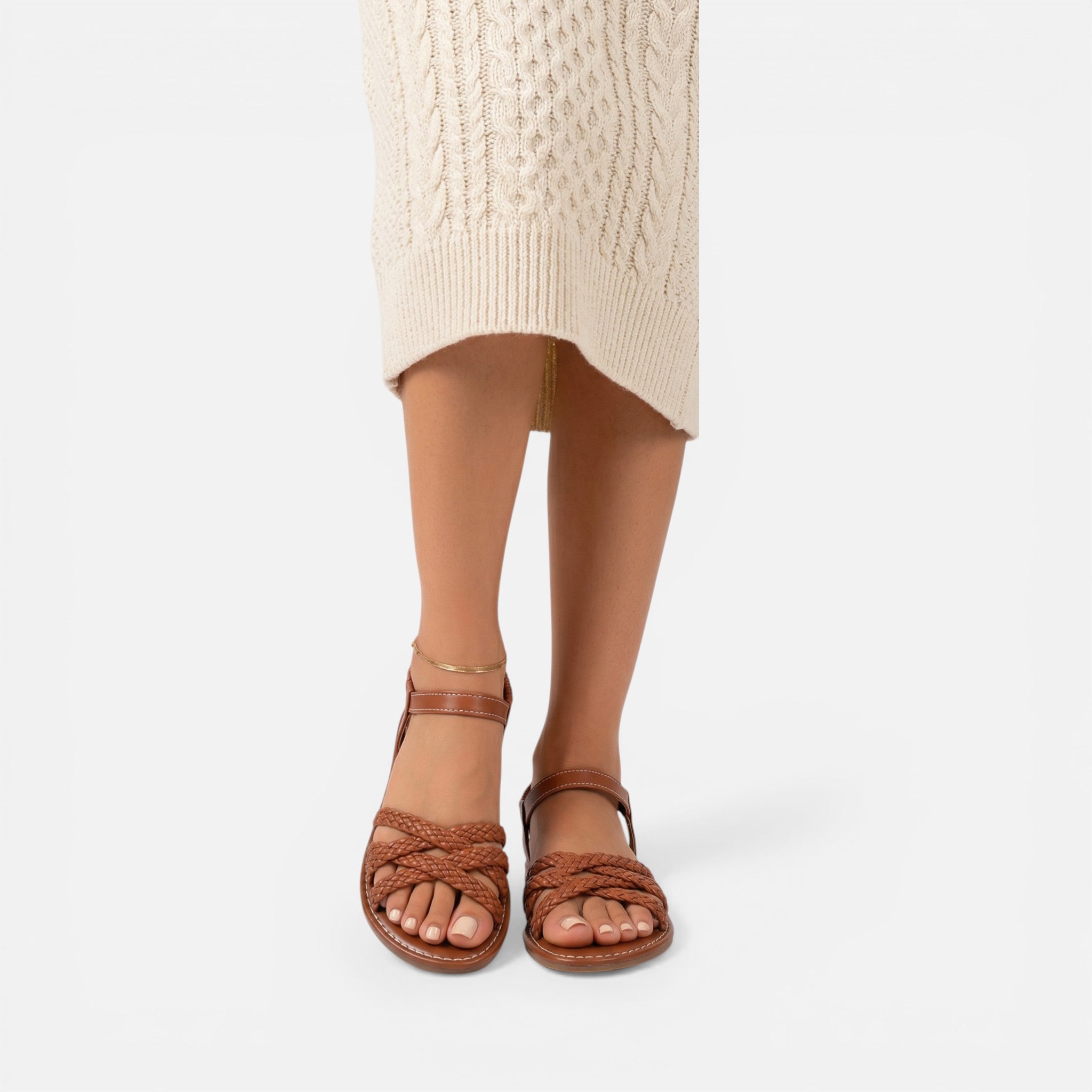 Acethetiq's | Women’s Roman Strap Everyday Flat Sandals