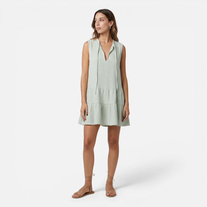 Acethetiq's | Women’s V-Neck A-Line Dress Effortless Summer Ease