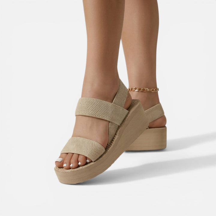 Acethetiq's | Women’s Minimalist Slingback Wedge Sandals