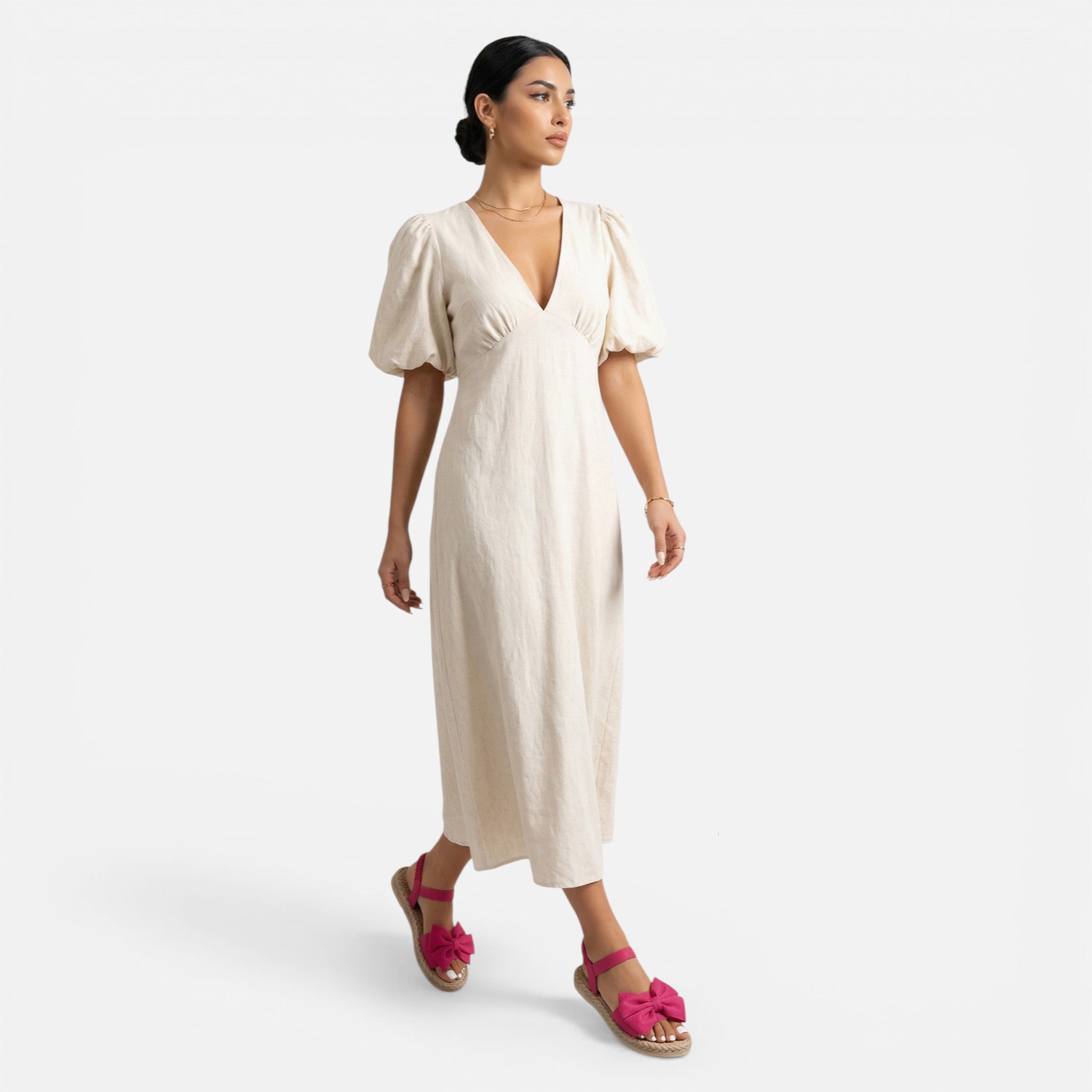 Acethetiq's | Women’s Bow Detail Lightweight Slide Sandals