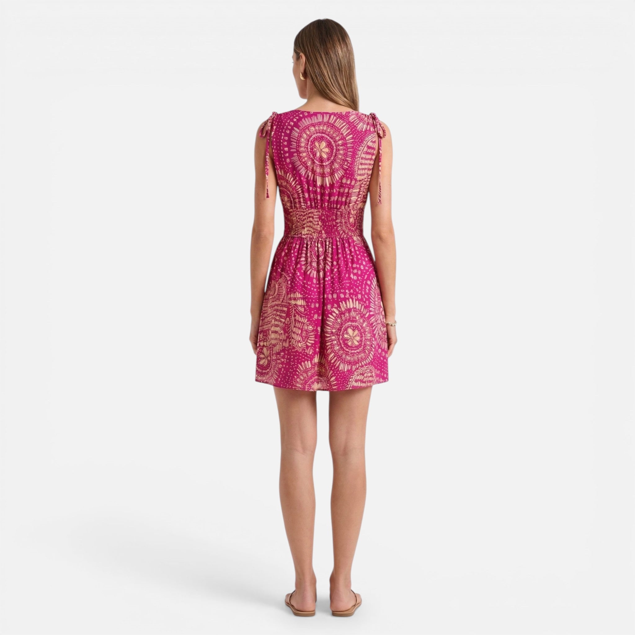 Acethetiq's | Women’s Waist Cinched Summer Dress – Effortless Resort Grace