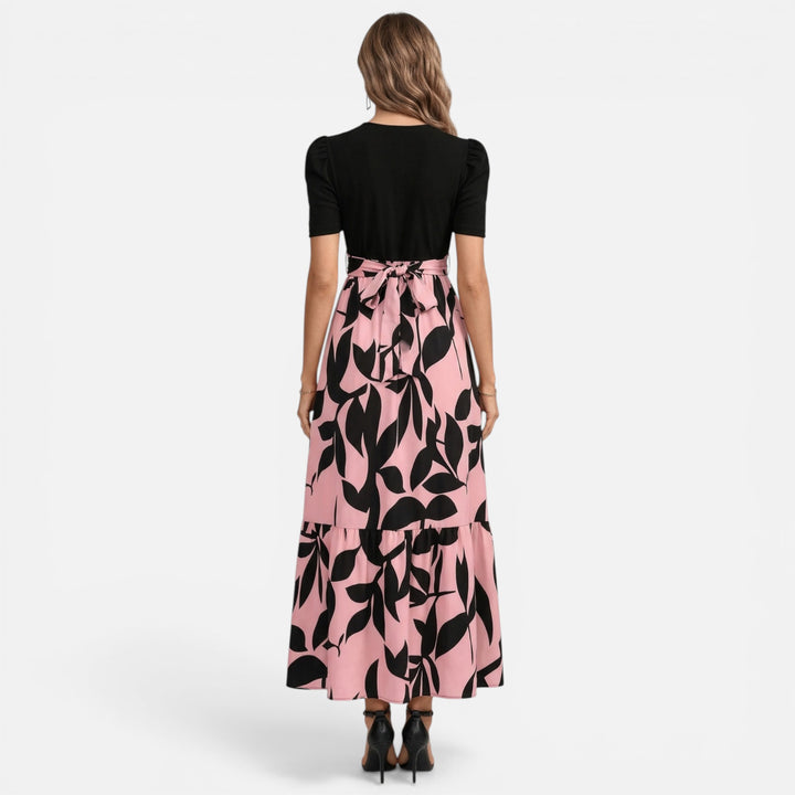 Acethetiq's | Women’s Floral Print Midi Dress – Effortless Elegance