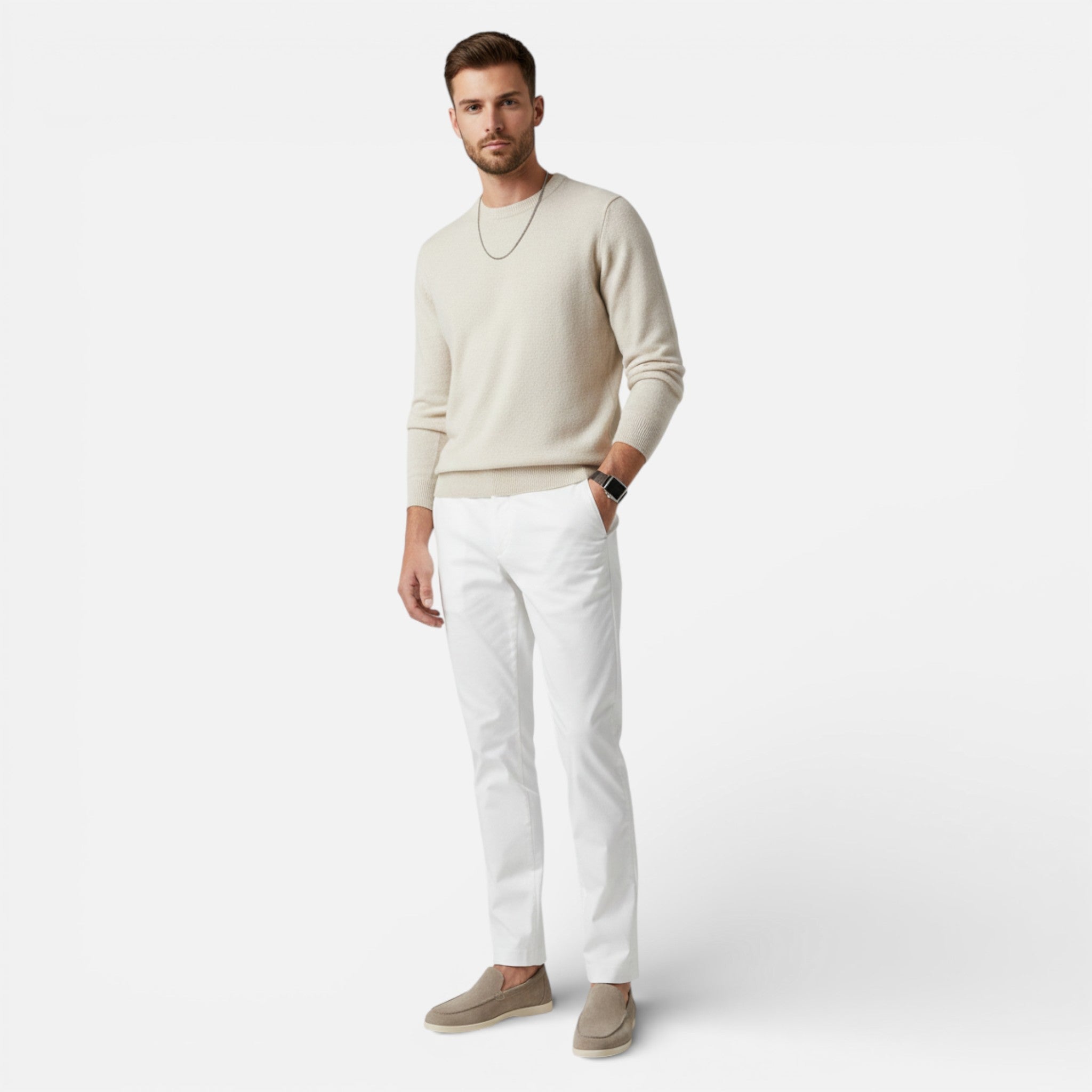 Men’s Suede Loafers Easy Slip-On Comfortable Summer Shoes