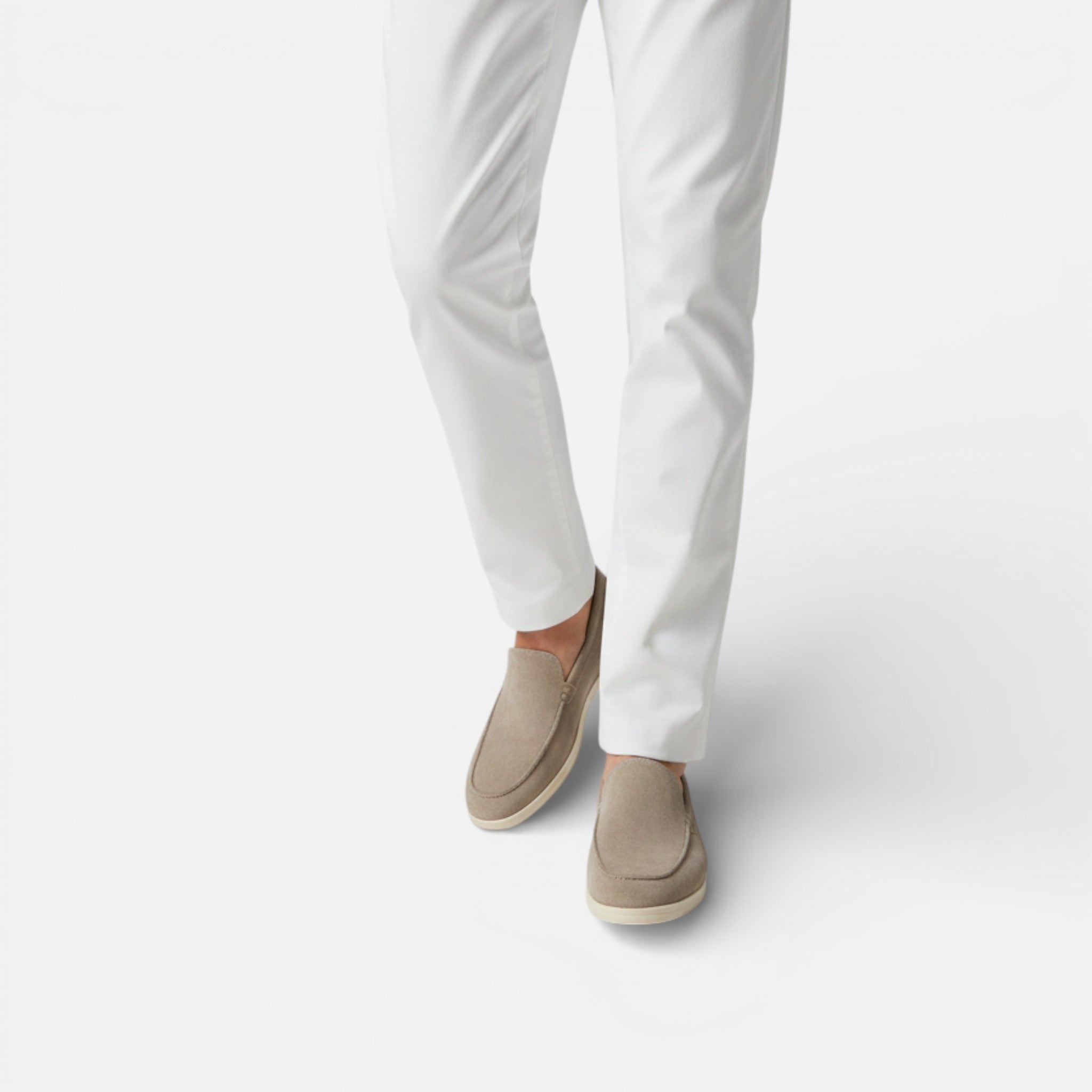 Men’s Suede Loafers Easy Slip-On Comfortable Summer Shoes