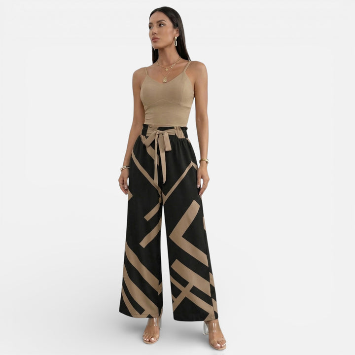 Acethetiq’s | Women’s Camisole & Wide-Leg Set – Effortless Riviera Ease