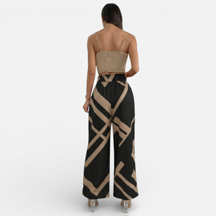 Acethetiq’s | Women’s Camisole & Wide-Leg Set – Effortless Riviera Ease