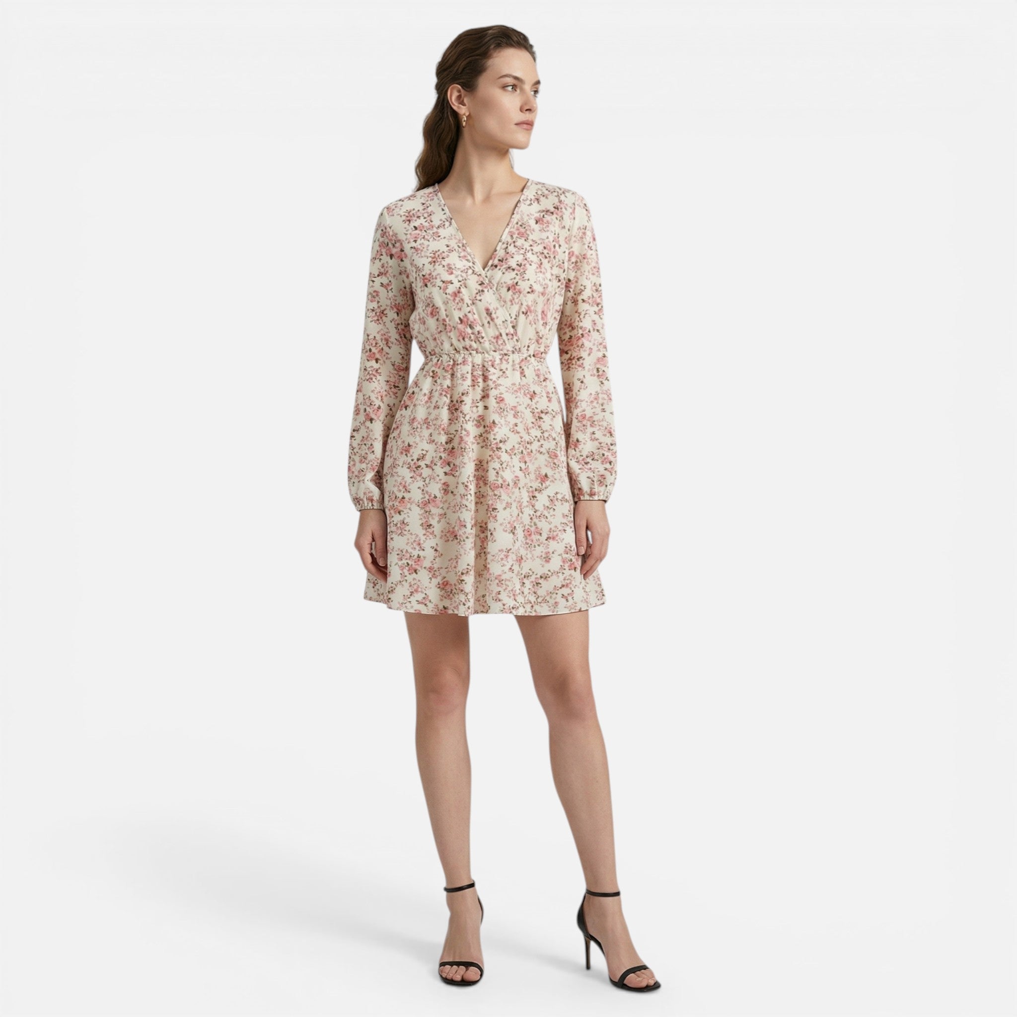 Acethetiq's | Women’s Floral Chiffon Mini Dress – Vintage Riviera Grace