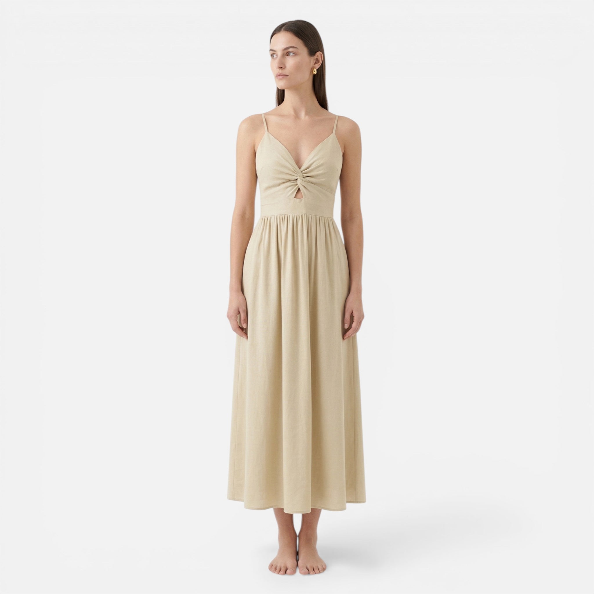 Acethetiq's | Women’s Strapless Midi Dress Macaron Elegance