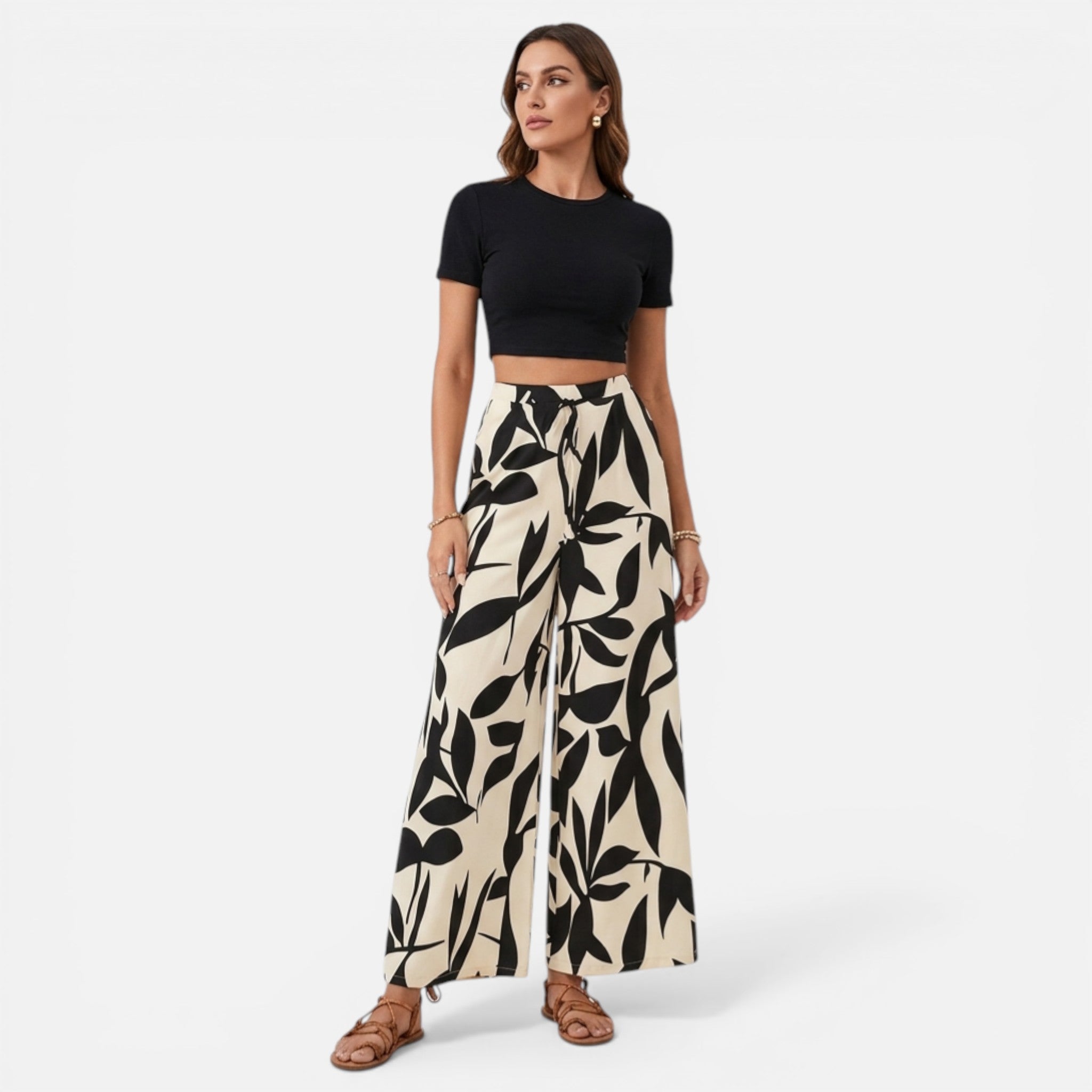 Acethetiq's | Women’s Wide Leg Trousers Effortless Everyday Elegance