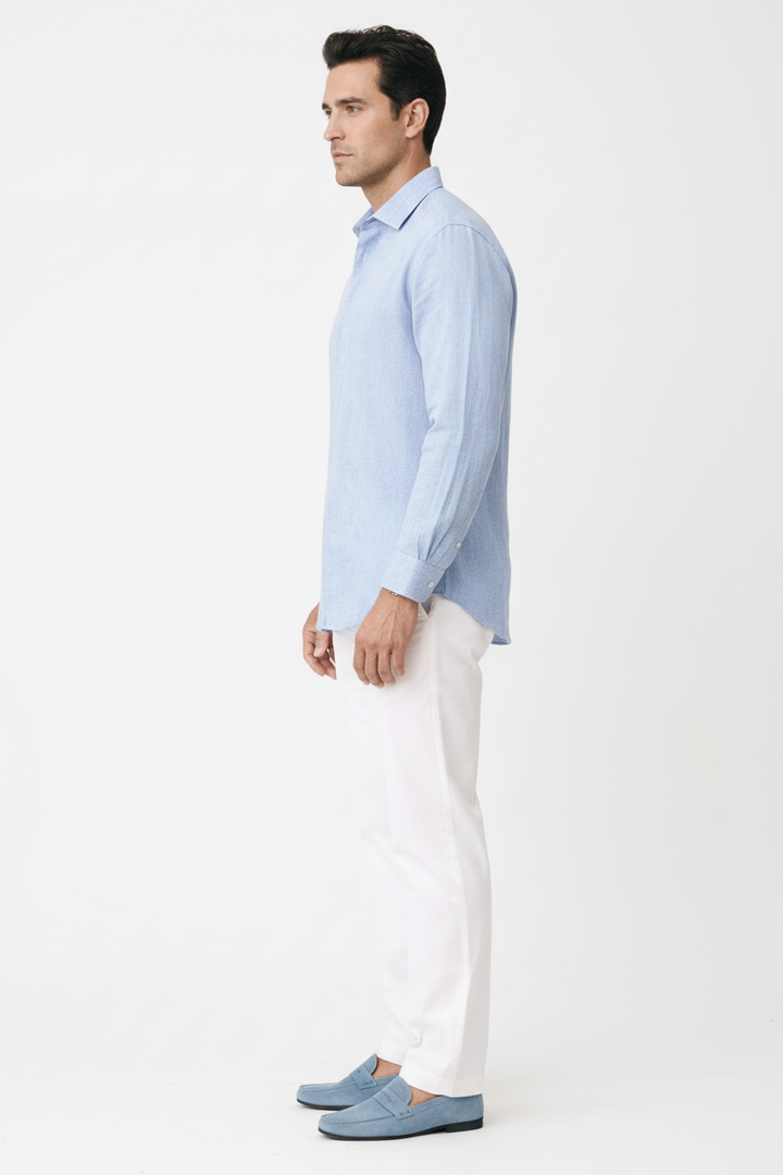 Acethetiq's | Men’s Linen Button-Up Shirt Cool Comfortable Summer Essential