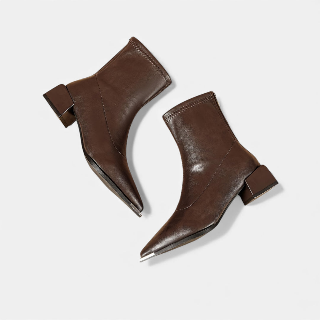 Acethetiq's | Women’s Heeled Boots Pointed Toe Comfortable Sequined Design