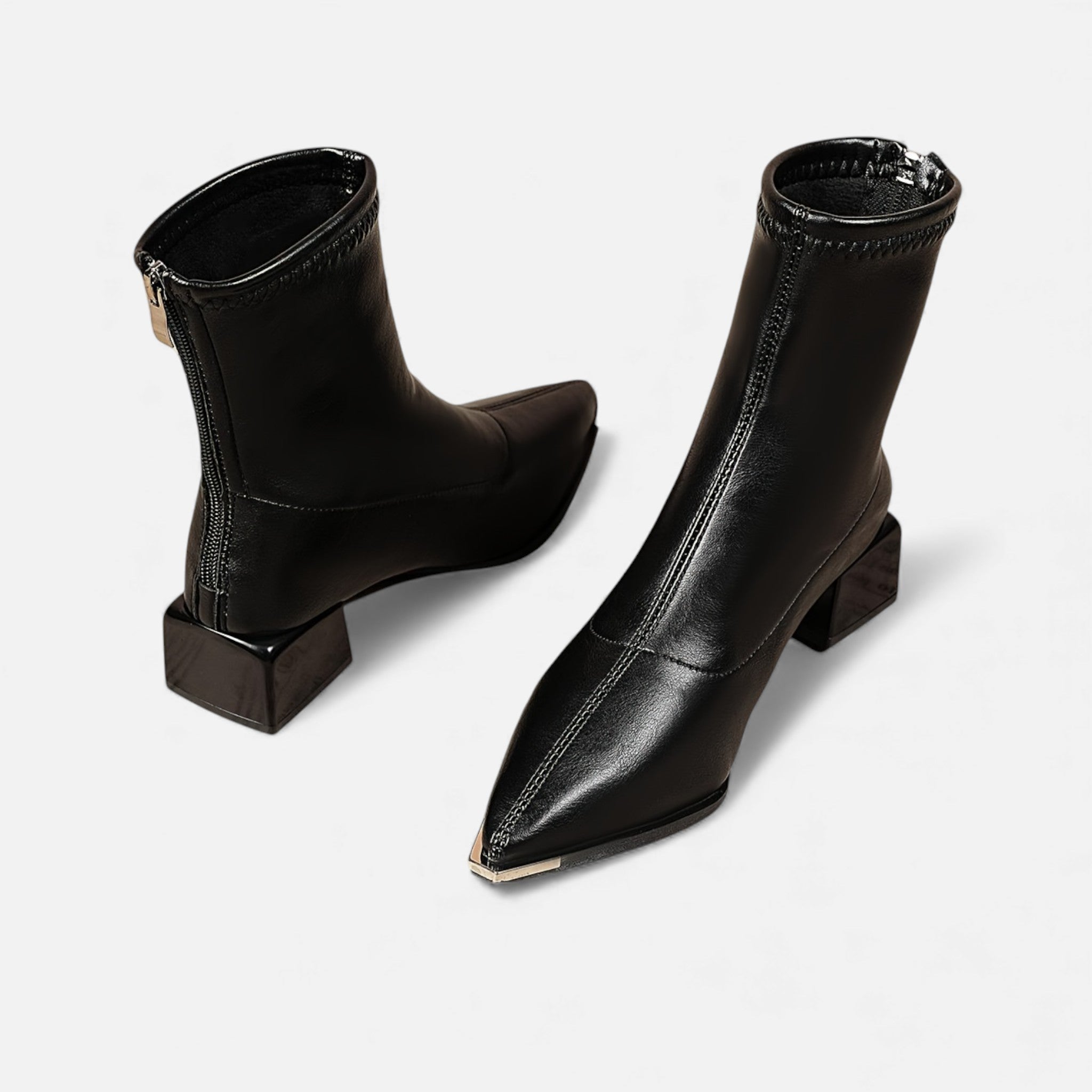 Acethetiq's | Women’s Heeled Boots Pointed Toe Comfortable Sequined Design