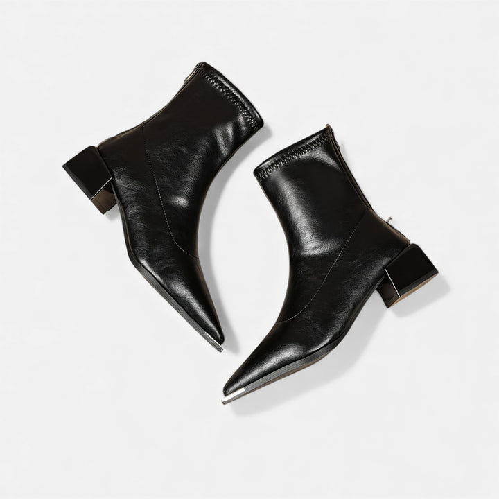 Acethetiq's | Women’s Heeled Boots Pointed Toe Comfortable Sequined Design