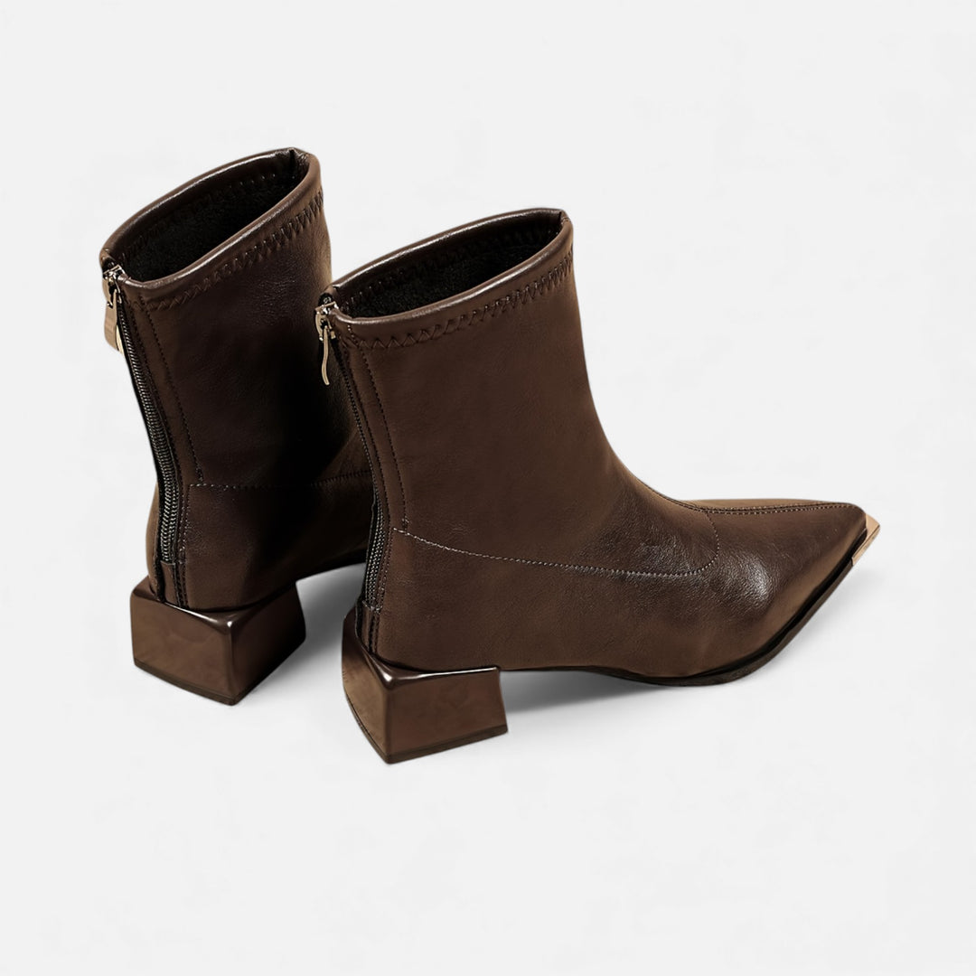 Acethetiq's | Women’s Heeled Boots Pointed Toe Comfortable Sequined Design