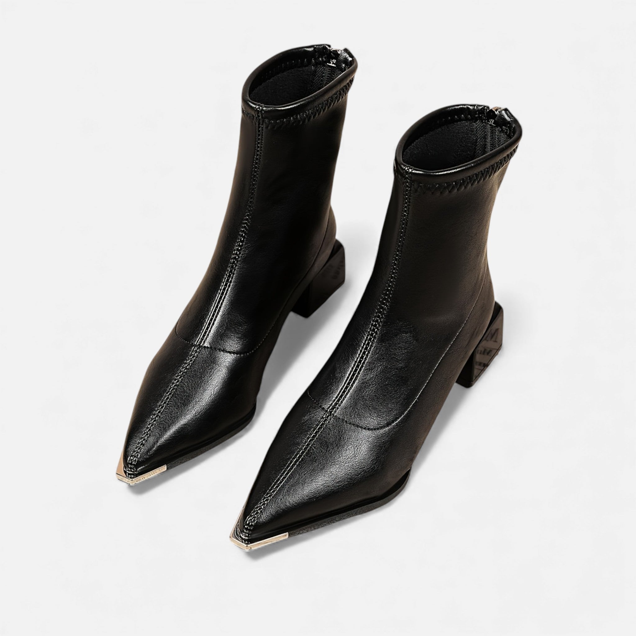 Acethetiq's | Women’s Heeled Boots Pointed Toe Comfortable Sequined Design