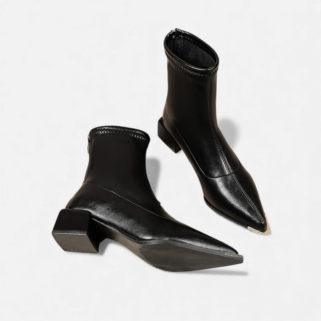 Acethetiq's | Women’s Heeled Boots Pointed Toe Comfortable Sequined Design
