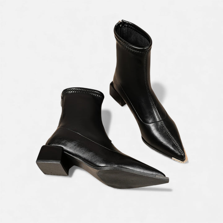 Acethetiq's | Women’s Heeled Boots Pointed Toe Comfortable Sequined Design