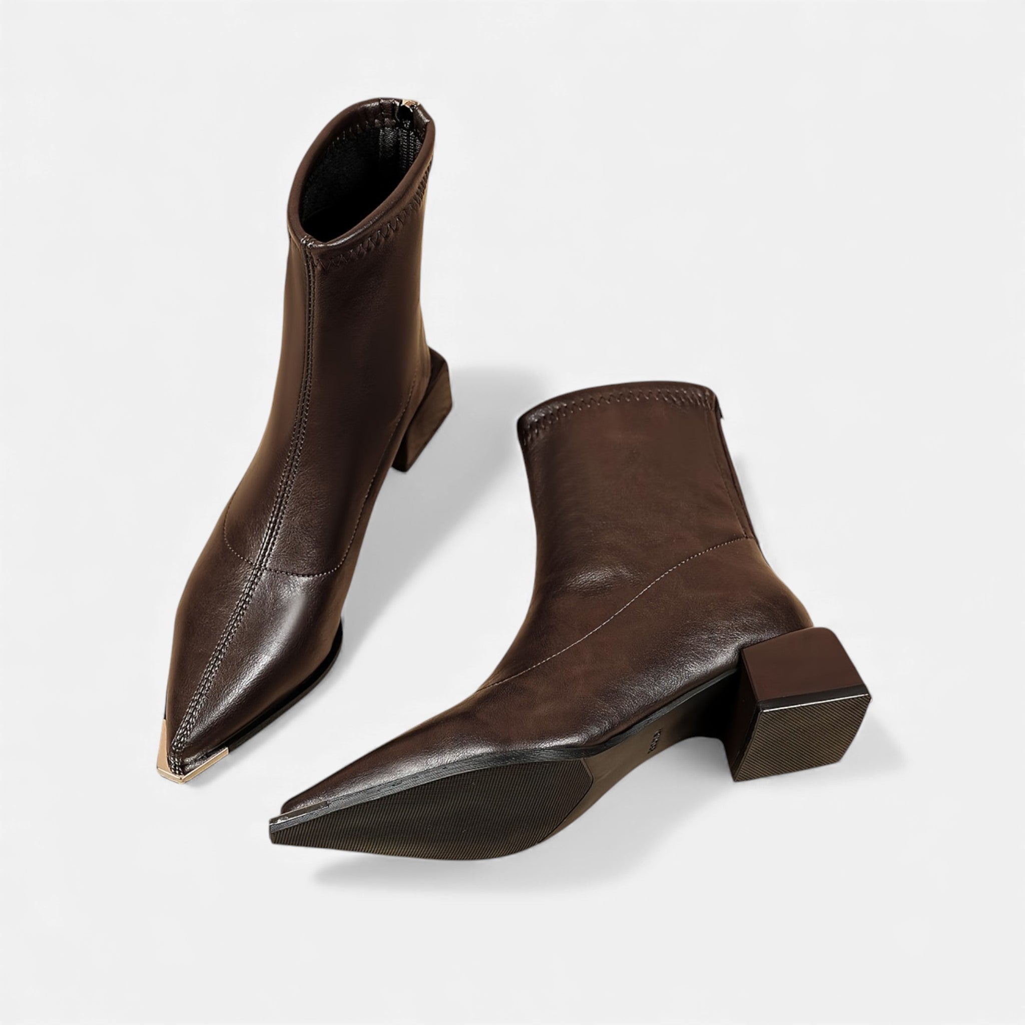 Acethetiq's | Women’s Heeled Boots Pointed Toe Comfortable Sequined Design