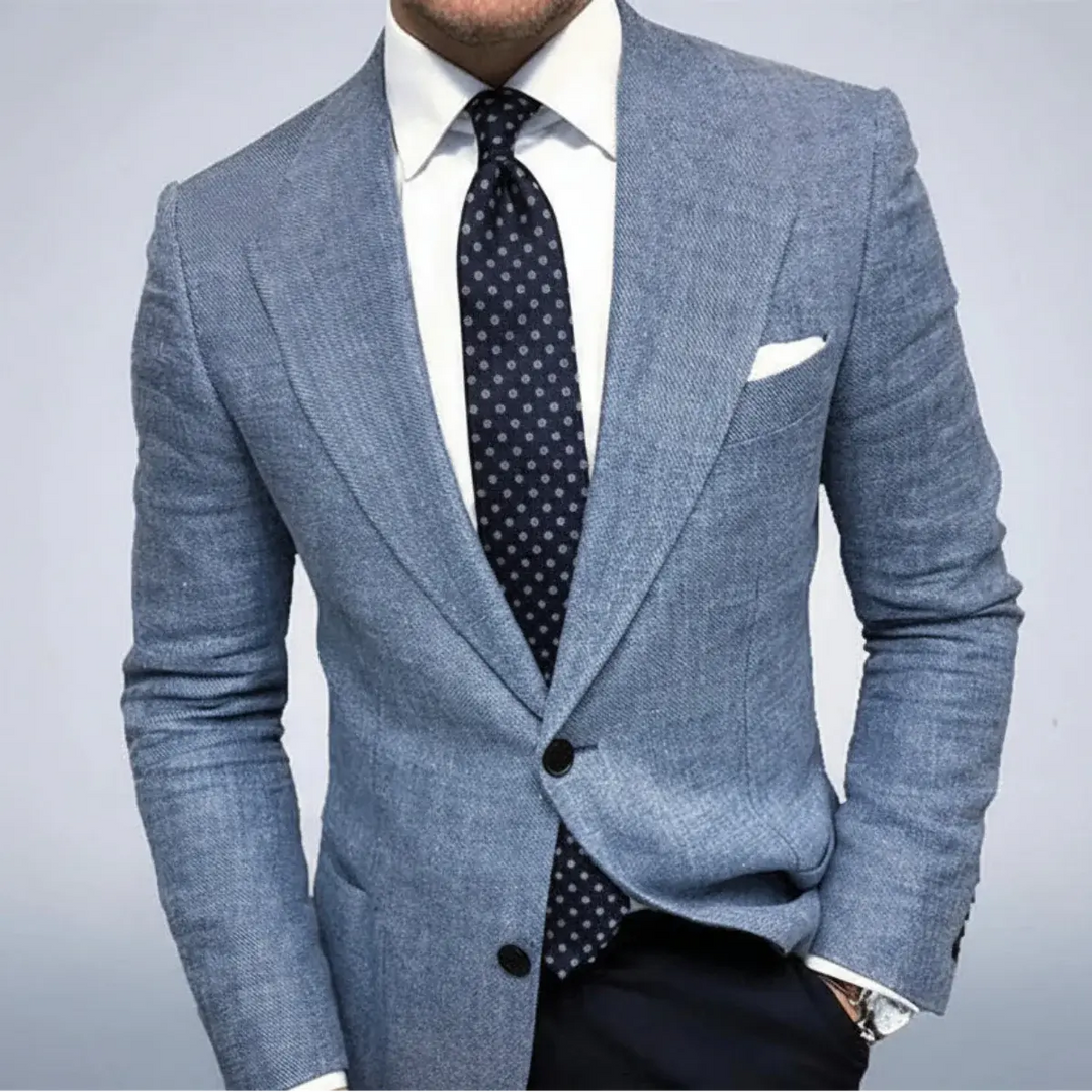 Men's Blazer Jacket Slim Fit Light Neutral Colour