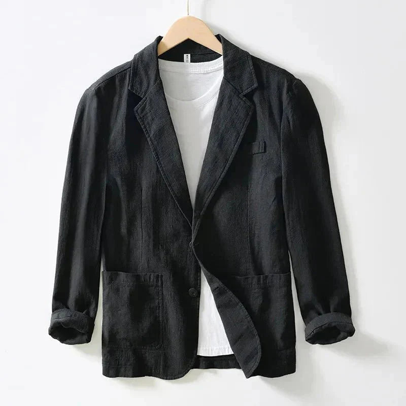 Men's Casual Blazer Lightweight Relaxed Fit Unstructured Design
