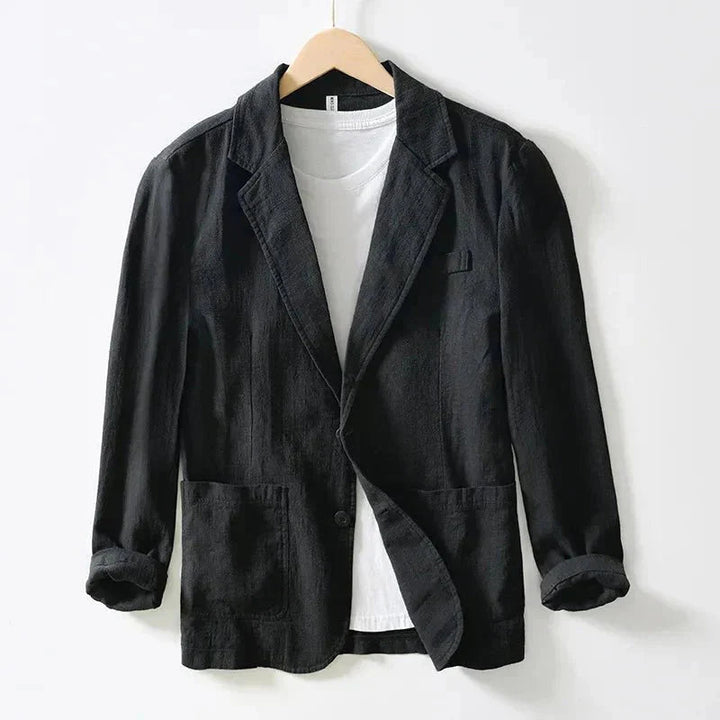 Men's Casual Blazer Lightweight Relaxed Fit Unstructured Design