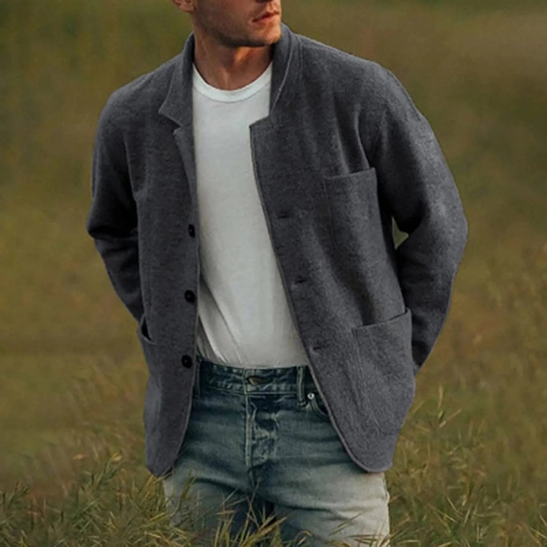 Men's Casual Blazer Relaxed Fit Soft Fabric for Everyday Wear