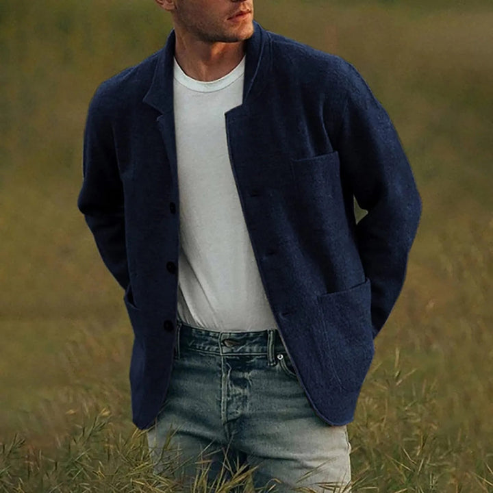 Men's Casual Blazer Relaxed Fit Soft Fabric for Everyday Wear