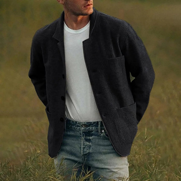 Men's Casual Blazer Relaxed Fit Soft Fabric for Everyday Wear