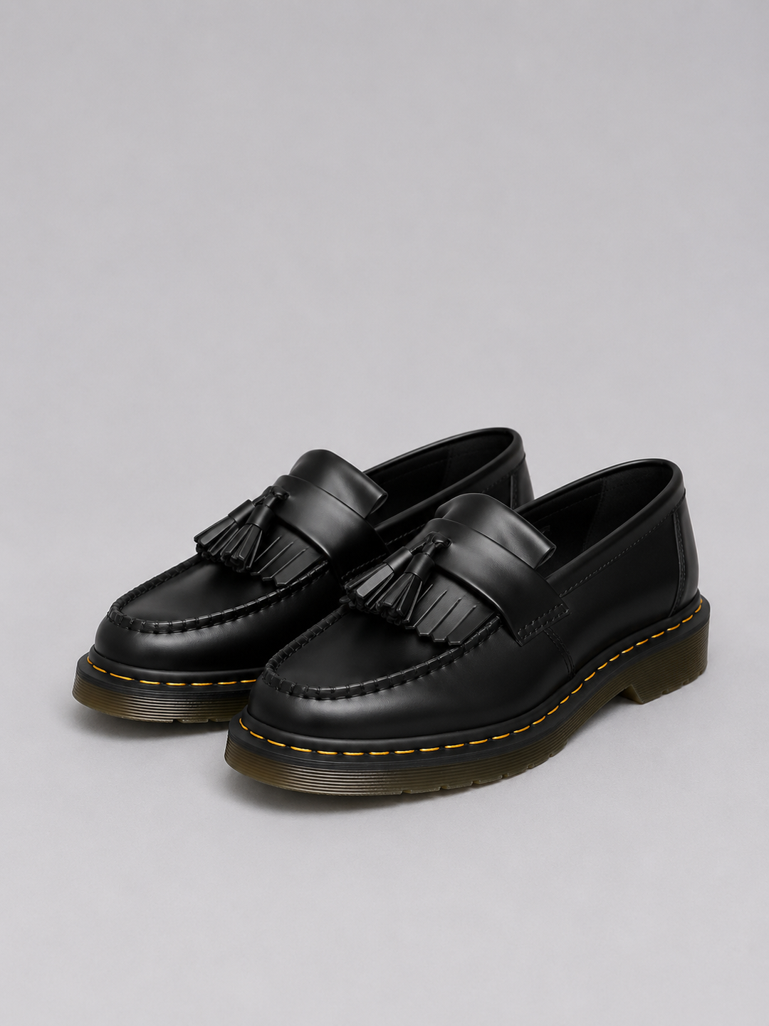 Men's Leather Tassel Loafers with Cushioned Sole in Brown for Smart Casual and Formal Wear