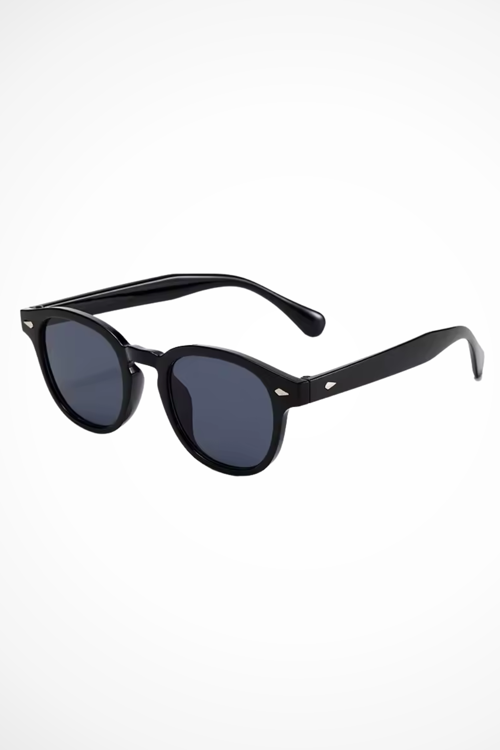 Men's Oval Sunglasses Thick Frame Tinted Lenses
