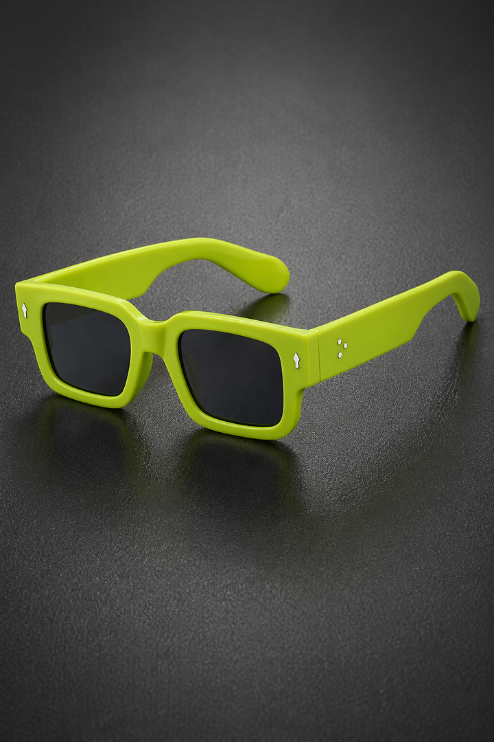 Men's Rectangle Sunglasses Tinted Lenses Street Style Durable Frame