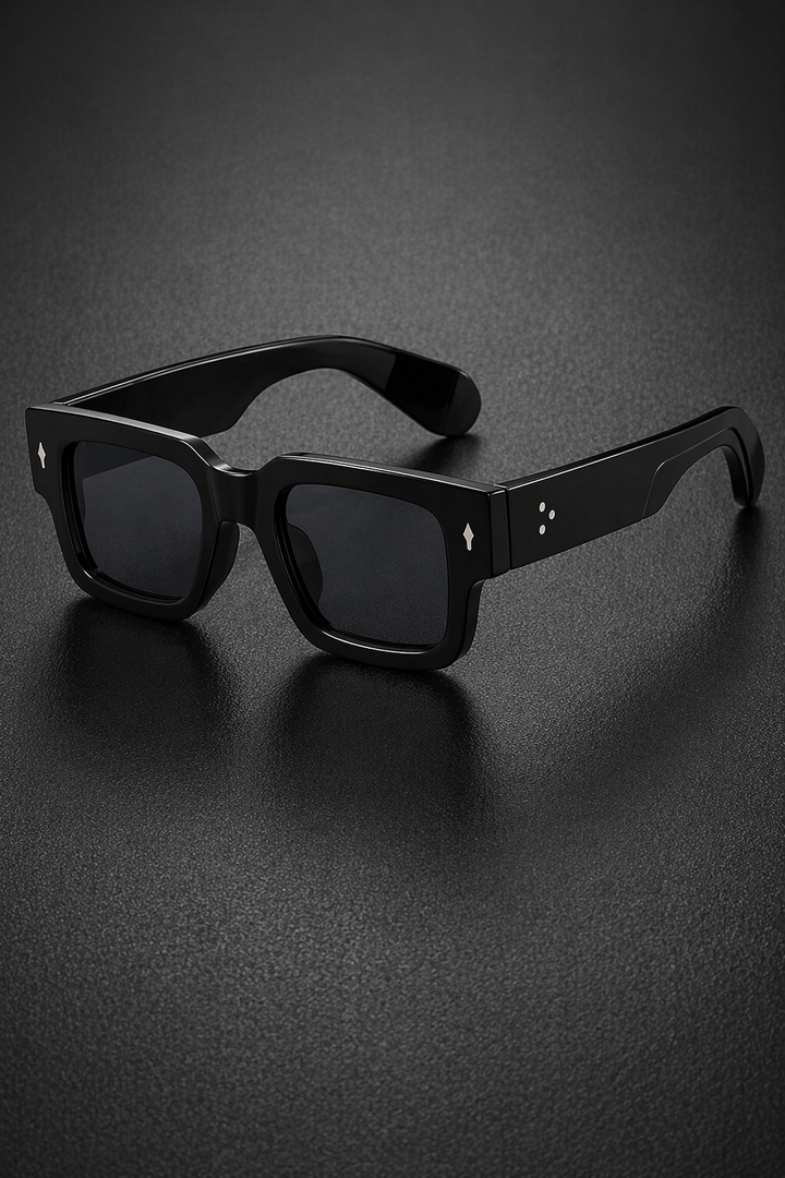 Men's Rectangle Sunglasses Tinted Lenses Street Style Durable Frame