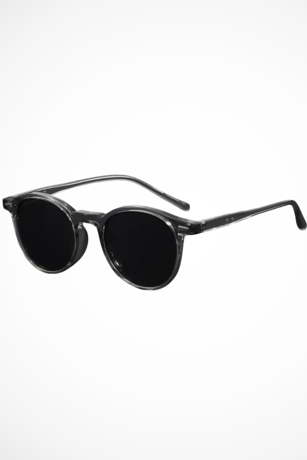 Men's Round Slim Frame Sunglasses Retro Style UV Protection