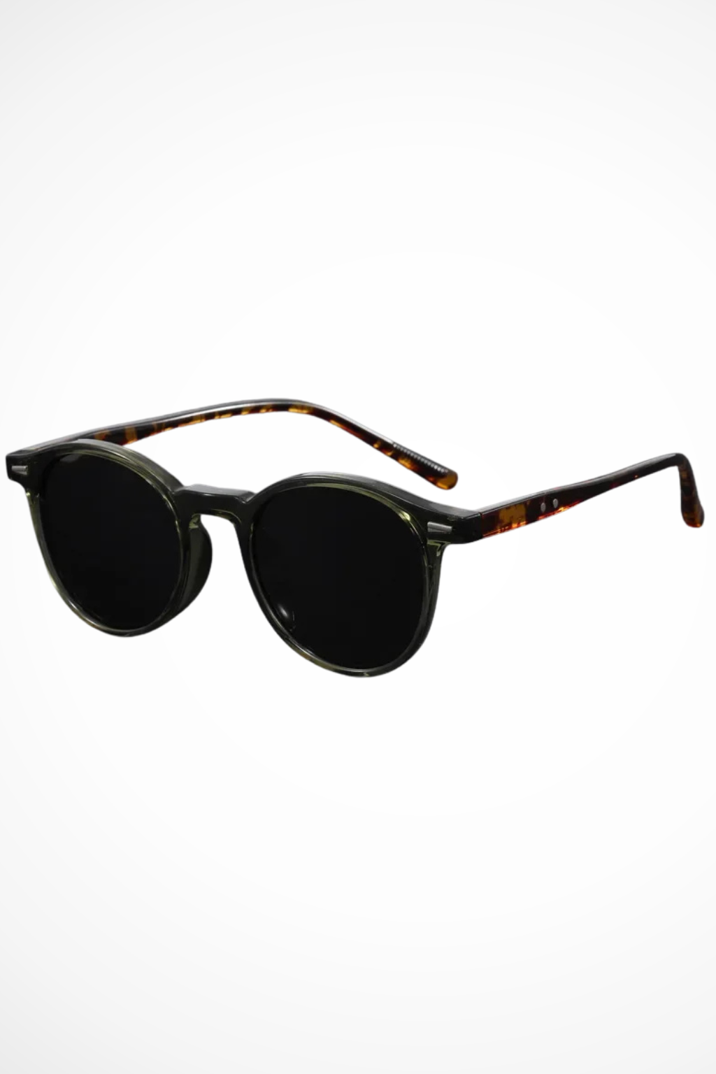Men's Round Slim Frame Sunglasses Retro Style UV Protection
