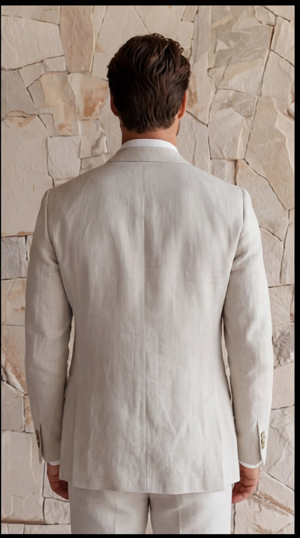 Men's Slim Fit Wedding Suit Lightweight Two-Piece for Summer Events