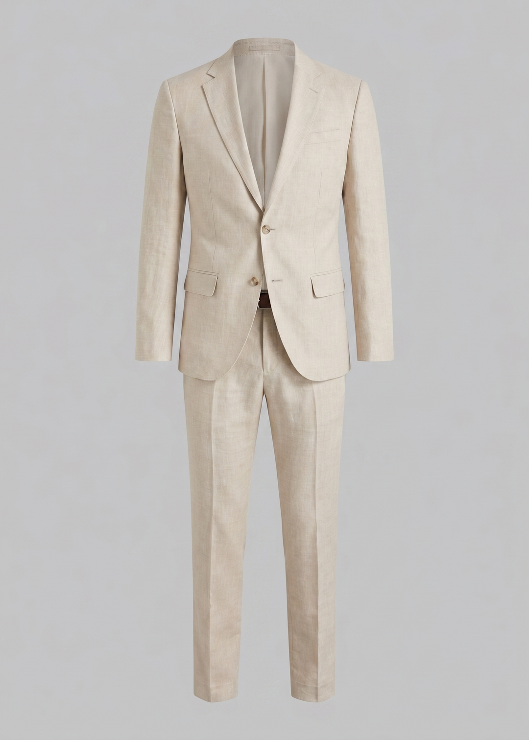 Men's Tailored Linen Suit Lightweight Blazer and Trousers