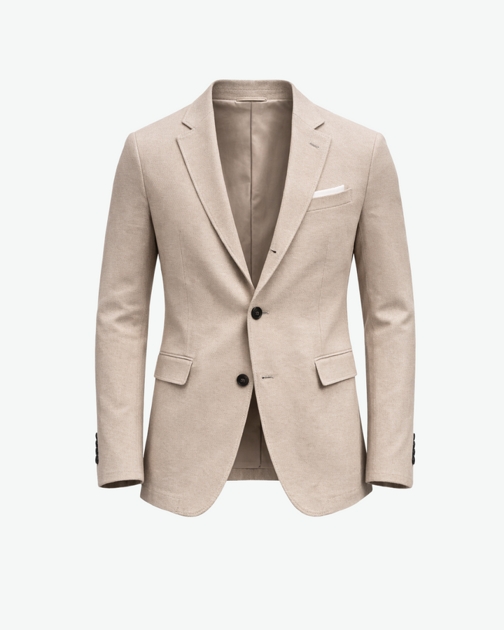 Men's Woven Blazer Jacket Regular Fit Notch Lapel Long Sleeve