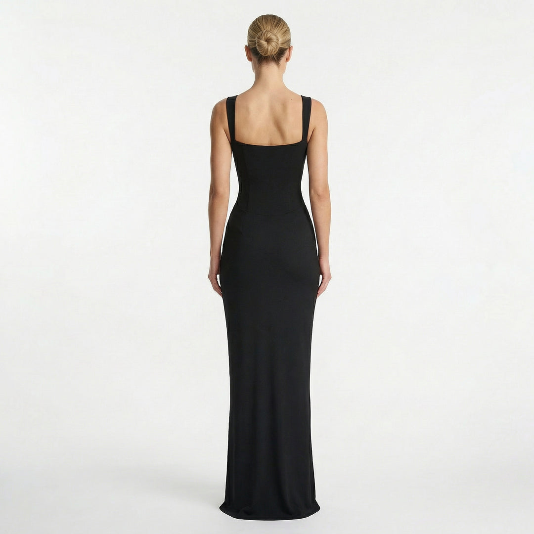 Women's Sleeveless Bodycon Maxi Dress – Elegant Evening & Wedding Gues – Acethetiq's