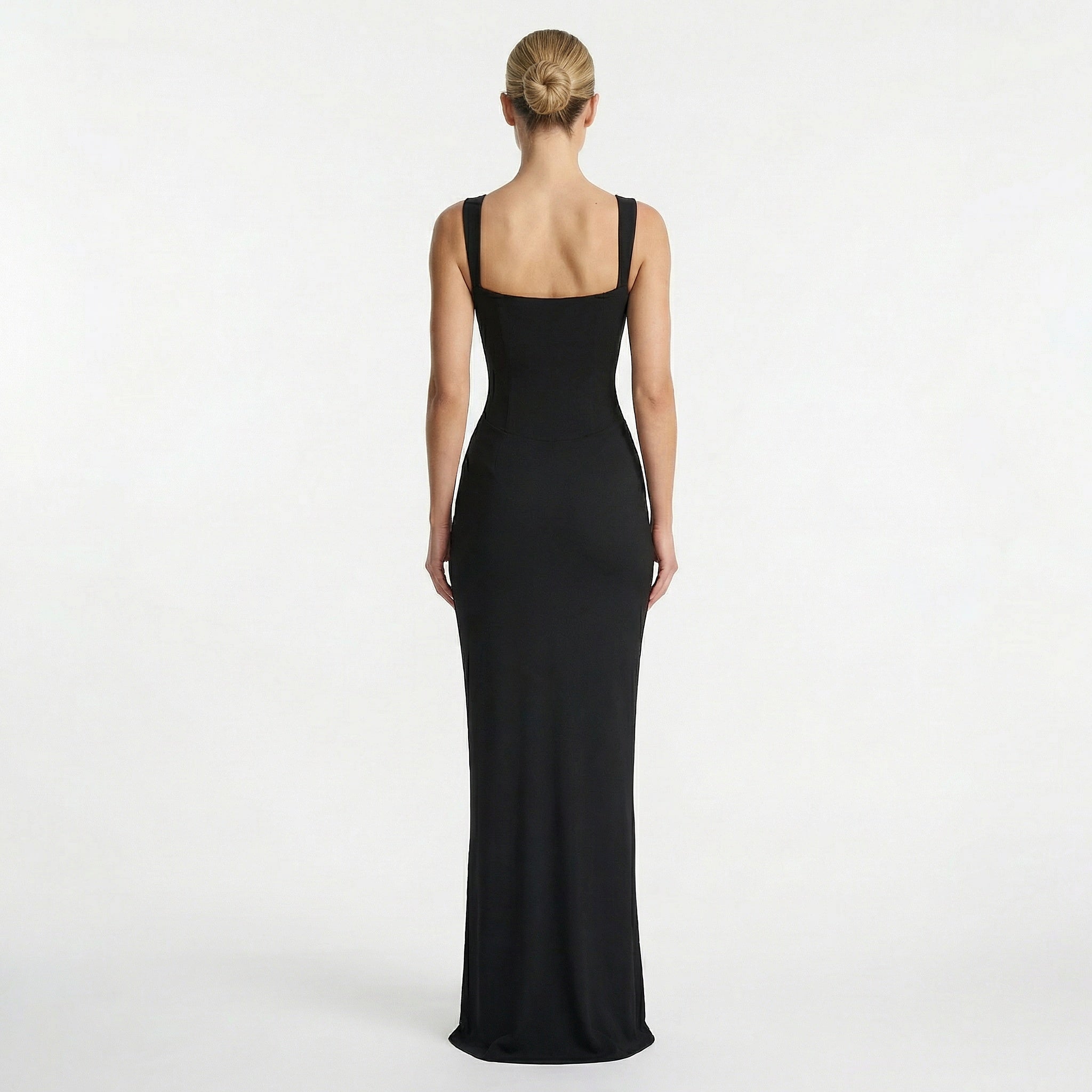 Women's Sleeveless Bodycon Maxi Dress - Elegant Evening Wedding Guest