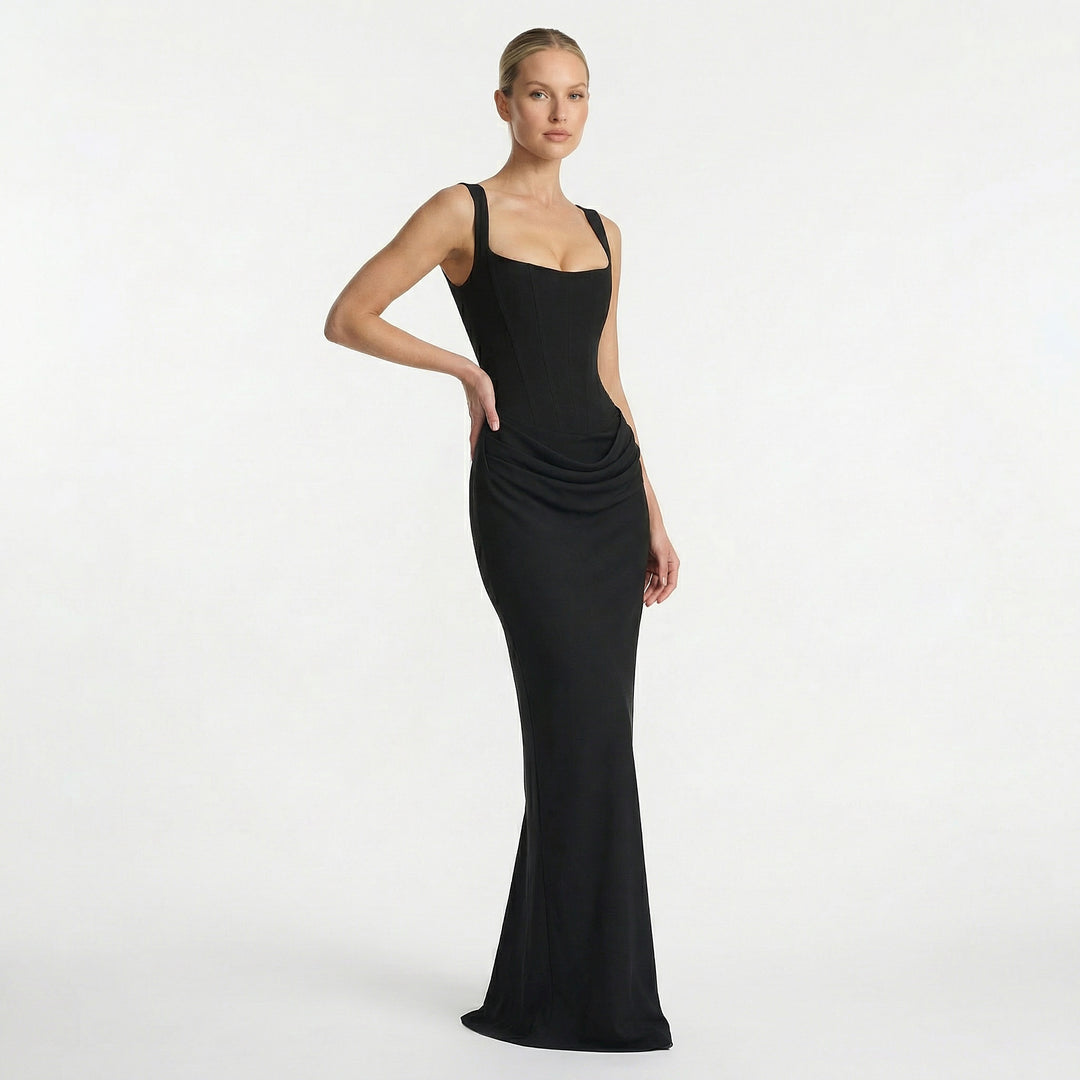 bodycon maxi dress wedding guest Women's Sleeveless Bodycon Maxi Dress – Elegant Evening & Wedding Gues –  Acethetiq's