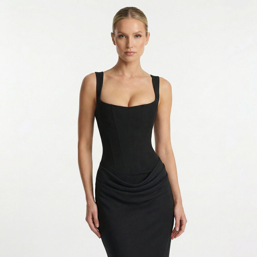 Women's Sleeveless Bodycon Maxi Dress – Elegant Evening & Wedding Guest Dress