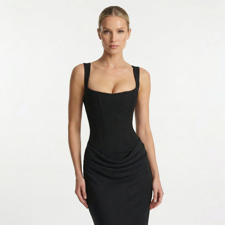 Women's Sleeveless Bodycon Maxi Dress – Elegant Evening & Wedding Guest Dress