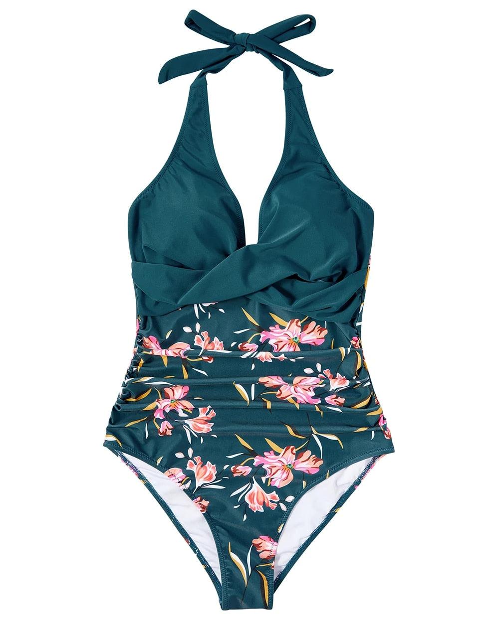Women's Backless One-Piece Swimsuit with Sculpting Fit for Beach and Pool Days