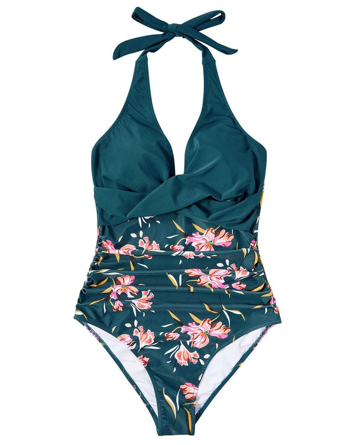 Women's Backless One-Piece Swimsuit with Sculpting Fit for Beach and Pool Days