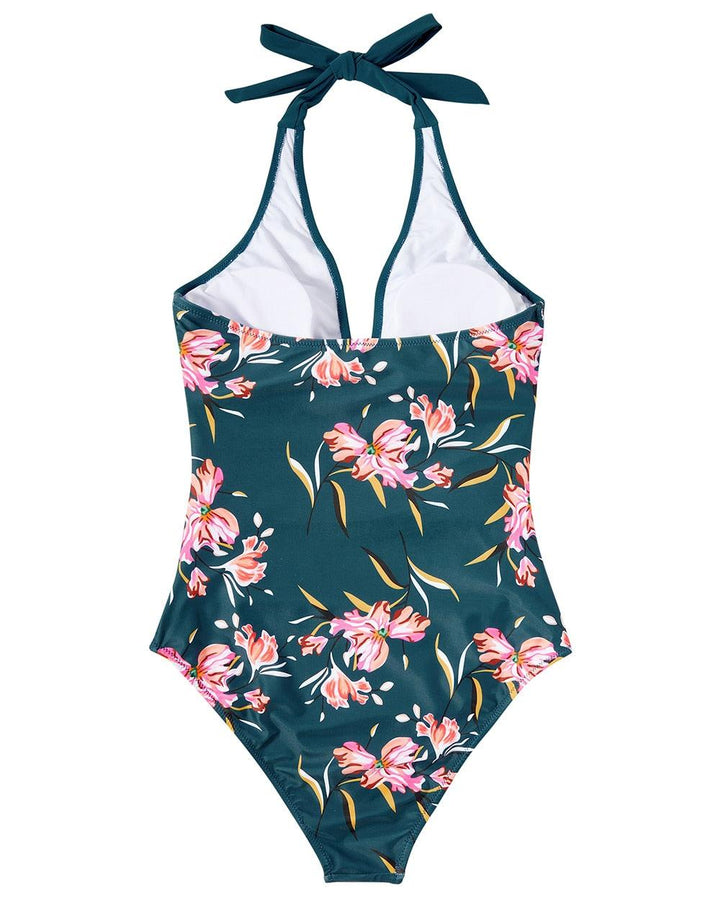 Women's Backless One-Piece Swimsuit with Sculpting Fit for Beach and Pool Days