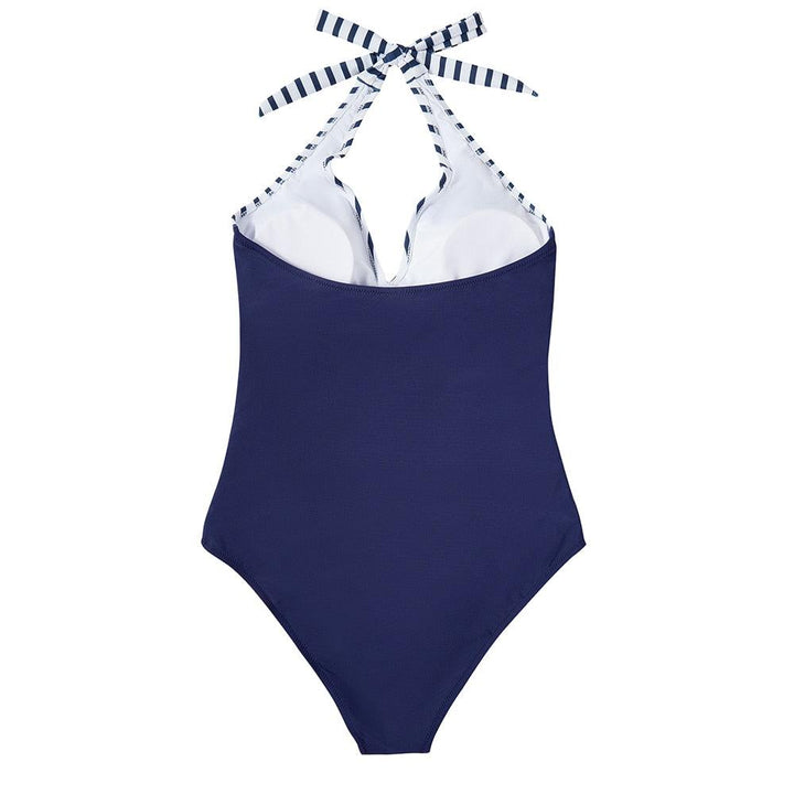 Women's Backless One-Piece Swimsuit with Sculpting Fit for Beach and Pool Days