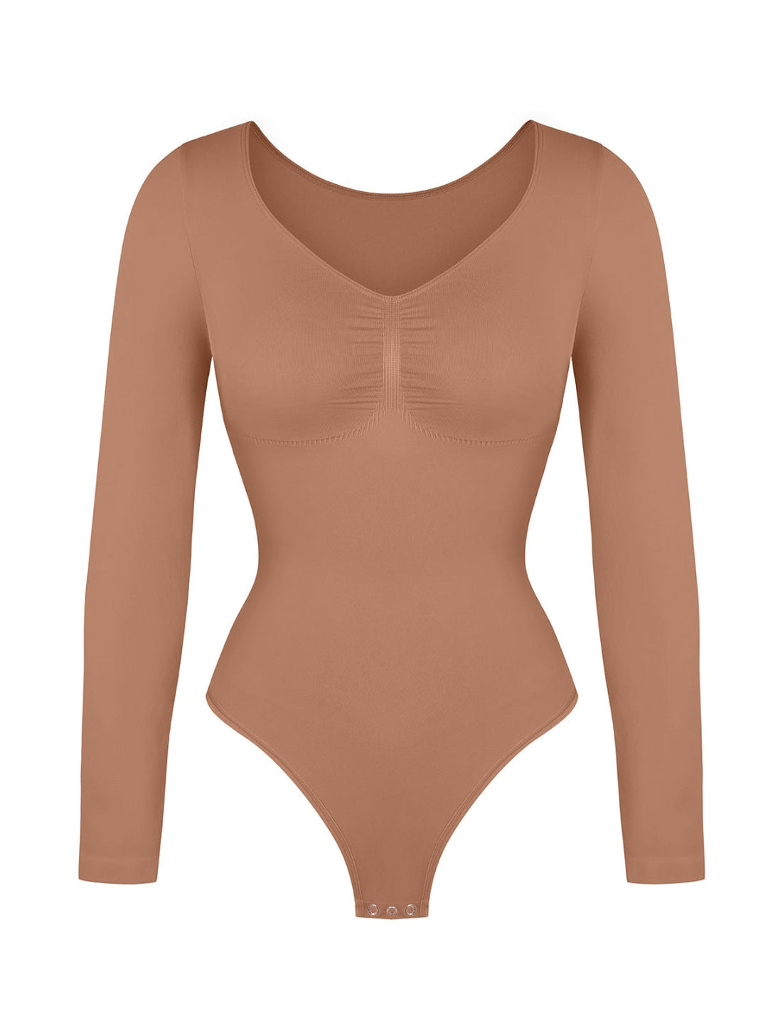 Women's Bodysuit Long Sleeve Ruched Stretchy Fabric