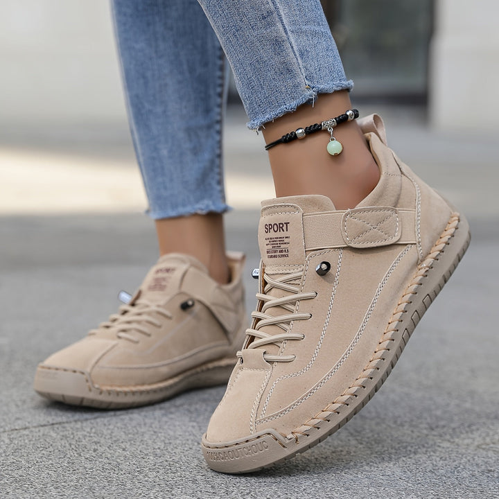 Women's Breathable Fabric Sneakers | Comfortable Slip-On Walking Shoes for All-Day Wear 0